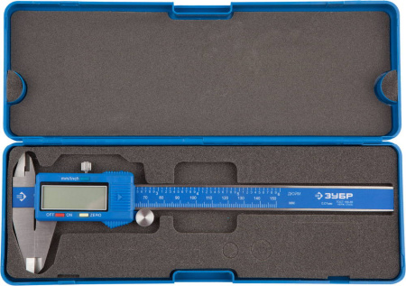 ШЦЦ-I-150-0,01 штангенциркуль электронный, нерж сталь, пластиковый корпус, 150мм ЗУБР