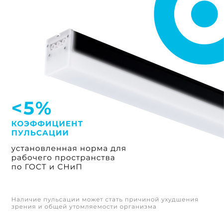 30-14 Светильник линейный, универсальный, светодиодный 30Вт, 230В/50Гц, 3000лм, 4000К, IP40, чёрный, 900х50х55мм, алюминий APEYRON