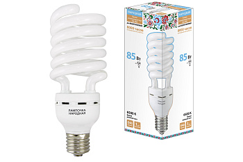 Лампа люминесцентная НЛ-HS-85 Вт-6500 К–Е40 TDM