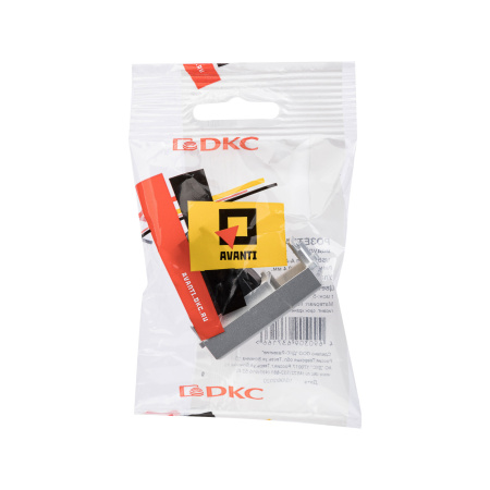 USB 2.0 розетка модульная, тип А-А, "Avanti", "Закаленная сталь", 1 модуль DKC