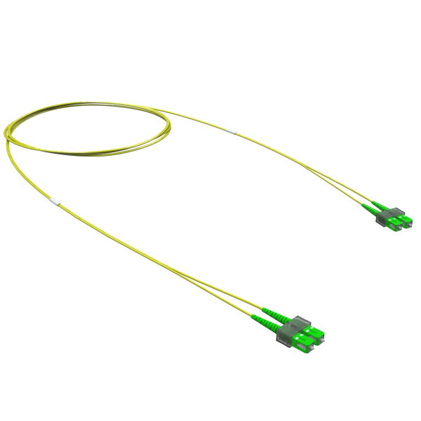 Оптический коммутационный шнур Duplex SC/APC-SC/APC, 9/125 (OS2), 1 м DKC