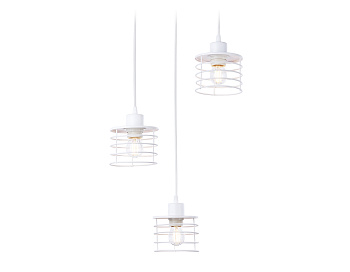 Подвесной светильник в стиле лофт TR8078/3 WH белый E27*3 max 40W D372*1170 Ambrella Light