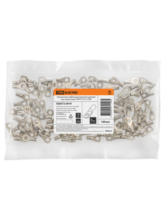 Наконечник кабельный медный луженый под опрессовку ТМЛ-Р 6-4-4 TDM