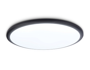 Потолочный светодиодный светильник FZ1235 BK черный IP44 48W 6400К D450*55 (Без ПДУ) Ambrella Light