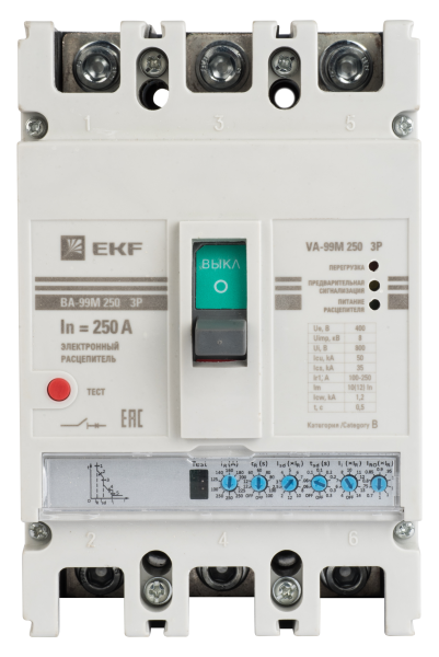 Выключатель автоматический ВА-99М 400/400А 3П 65кА с электронным расцепителем EKF PROxima