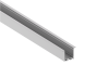Donel врезной алюминиевый профиль, 47,2х35х2000. Цвет: Анодированное серебро,Серия:DN8ALE