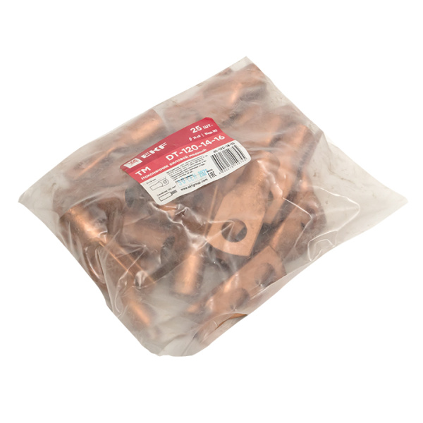 Наконечник силовой медный DT-120-14-16 (ТМ) PROxima EKF