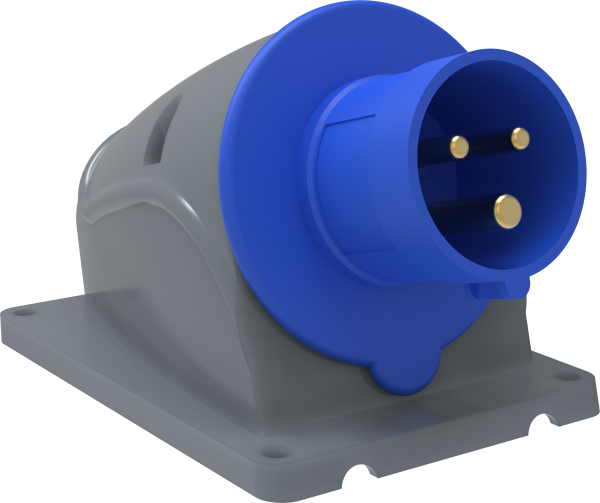 Вилка стационарная ССИ-513 16А-6ч/200-250В 2P+PE IP44 MAGNUM IEK