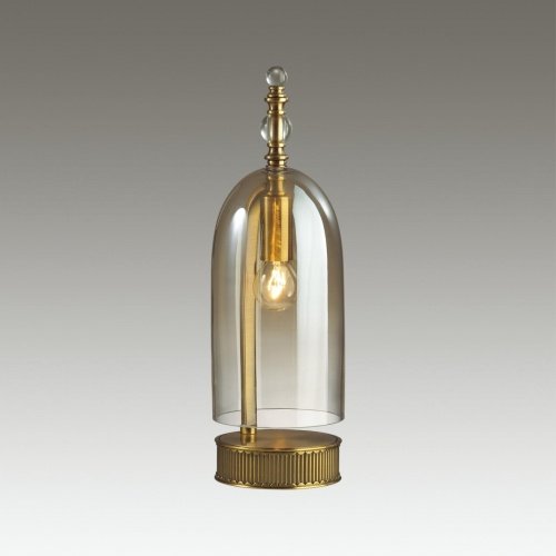Настольная лампа E14 1*40W BELL бронзовы/коньячный/стекло ODEON LIGHT фото 3