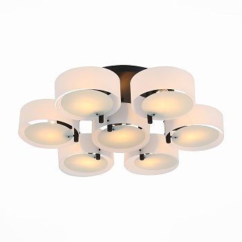 Люстра потолочная Черный/Белый E27 7*60Вт SL483.402.07 EVOLUCE