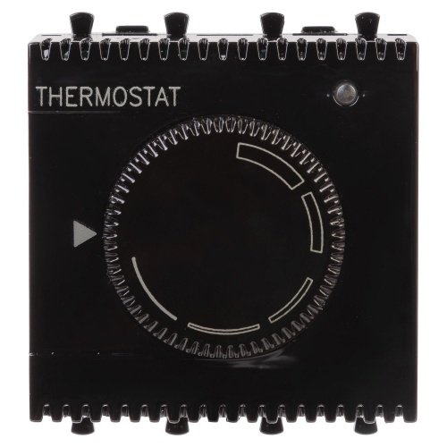 Термостат модульный для теплых полов, "Avanti", "Черный квадрат", 2 модуля DKC