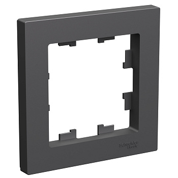 ATLASDESIGN 1-постовая РАМКА, БАЗАЛЬТ (уп.10шт) Schneider Electric
