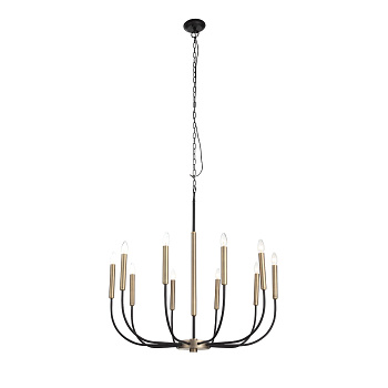 Люстра подвесная Латунь, Черный E14 10*40Вт SLD008.423.10 ST LUCE