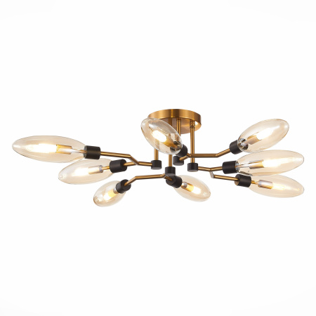 Люстра потолочная Латунь/Коньячный G9 8*5Вт SL1174.302.08 ST LUCE