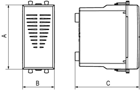 Звонок модульный, "Avanti", "Ванильная дымка", 1 модуль DKC