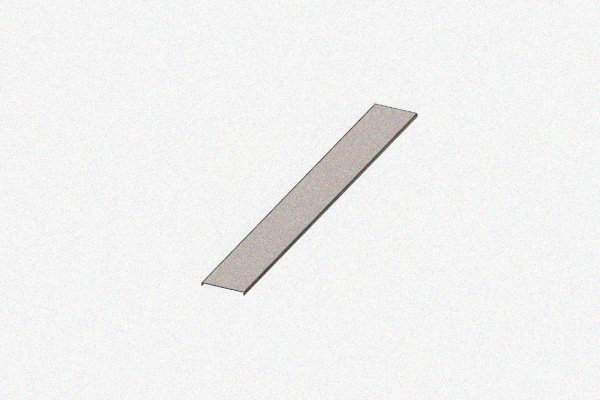 Крышка лотка КЛ 400х3000 УТ1,5, оцинкованный лист, S0,7