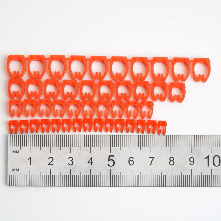 Маркер кабельный наборный "0-9" STEKKER 4 мм² CBMR-MKN4 (100шт/упак - 10 отрез. по 10 шт.)