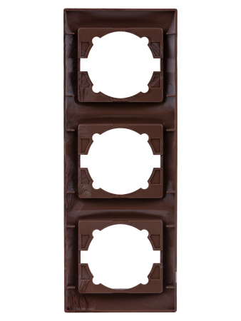 Рамка 3-х постовая вертикальная венге "Лама" TDM