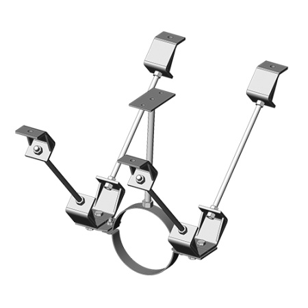 Опора неподвижная тип 3, гальван. цинк Ostec