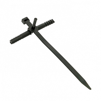 Хомут дюбельный черный (7х150) (50шт) PROxima EKF