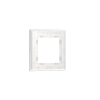 Рамка стеклянная Voltum S70 на 1 пост, (белый, стекло)