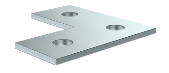 Пластина соединительная L-образная для STRUT-профиля EZ IEK