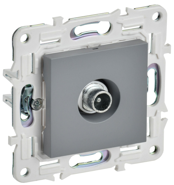 SKANDY Розетка TV проходная SK-A17Gr серый IEK