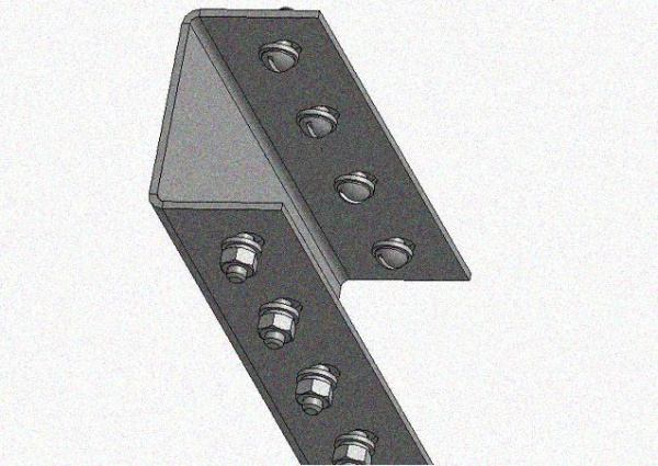 Соединитель стоек СС УТ1,5, нержавеющая сталь (марка 12Х18Н10Т), S2,5