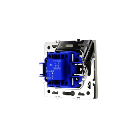 Перекрестный переключатель встраиваемый Voltum S70 одноклавишный 10А, (шелк)