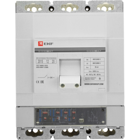 Выключатель автоматический ВА-99 800/ 800А 3П 35кА с электронным расцепителем EKF PROxima