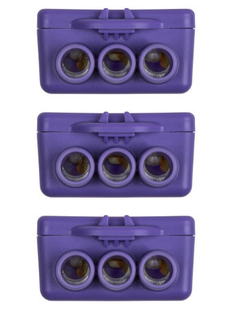 Клемма винтовая изолированная КВИ-3 для Al и Cu проводов (6,0мм2) фиолетовая TDM