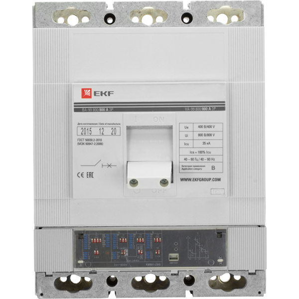 Выключатель автоматический ВА-99 800/ 800А 3П 35кА с электронным расцепителем EKF PROxima