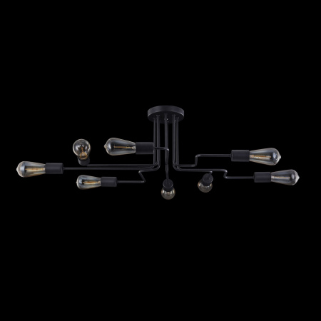 Потолочный светильник 8*E27 60Вт Черный IP20 Gilbert T532CL-08B Maytoni