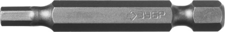 Биты "Мастер", тип хвостовика E 1/4", 50мм, HEX4, 2шт ЗУБР