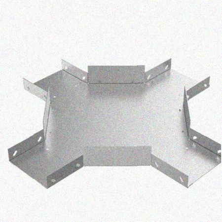 Лоток крестообразный замковый глухой КМЗГ 400х110 УХЛ1, горячее цинкование, S1,5