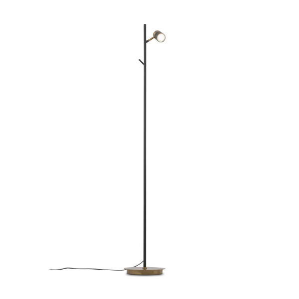Напольный светильник (торшер) 1*GU10 35Вт Черный IP20 Enzo FR5201FL-01B Freya