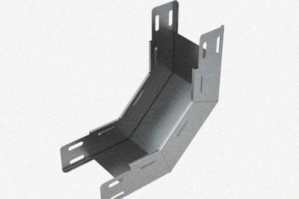 Лоток замковый глухой КСЗГ 400х110-90 УТ1,5 для поворота трассы вниз на 90, горячее цинкование, S1,5