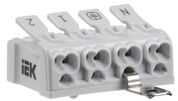 Клемма пружинная соединительная КСПнз4-2L+N+PE IEK