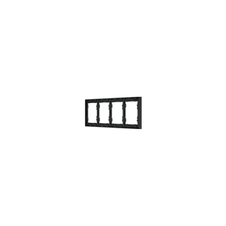 Рамка пластиковая Voltum S70 на 4 поста, (графит)