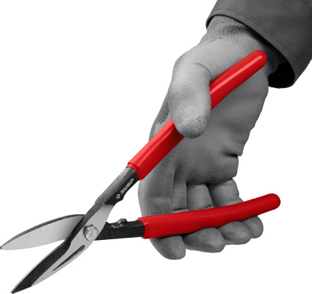 Прямые 320 мм ножницы по металлу, длина режущей кромки 65 мм (B) ЗУБР