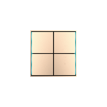 Donel Сенсорный кнопочный модуль KNX, 4/8 группы, шампань. Серия устройств: DKNX