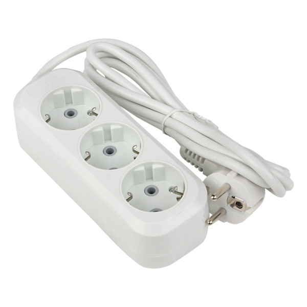 Удлинитель "Эксперт" 3 гнезда 3 метра 16А/3,5кВт с заземлением ПВС 3х1 PROxima EKF