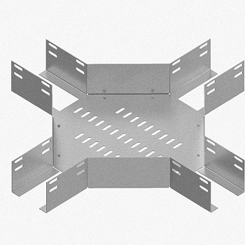 Лоток крестообразный перфорированный КМ 300х100 У3, окрашенный, S1,5