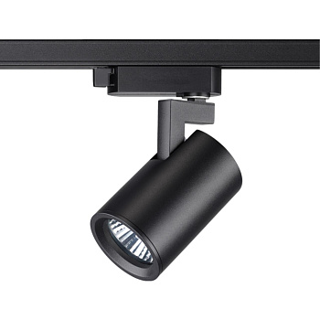 Св-к трековый однофазный IP20 GU10 50W 220V GUSTO черный NOVOTECH