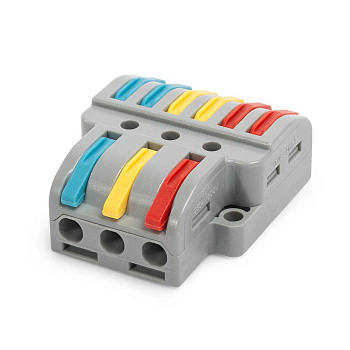 СМК ответвительная сечение 0,08 - 4 мм² 3-проводная 6 выводов серая (20 шт/уп) Промрукав