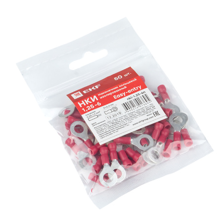 Наконечник кольцевой изолированный НКИ 1,5-6 (50шт) PROxima EKF