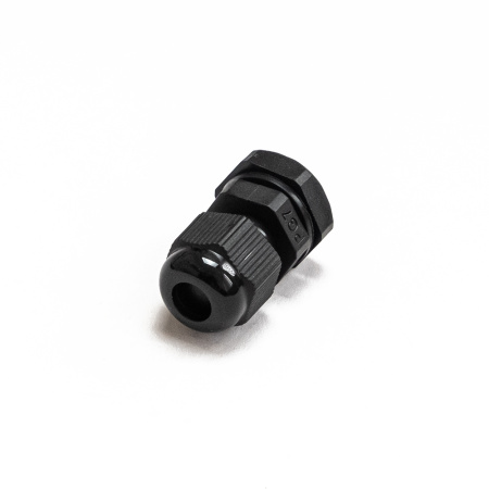 Сальник PG 7 (IP68) d отверстия 3-6,5 мм черный (20 шт/уп) Промрукав