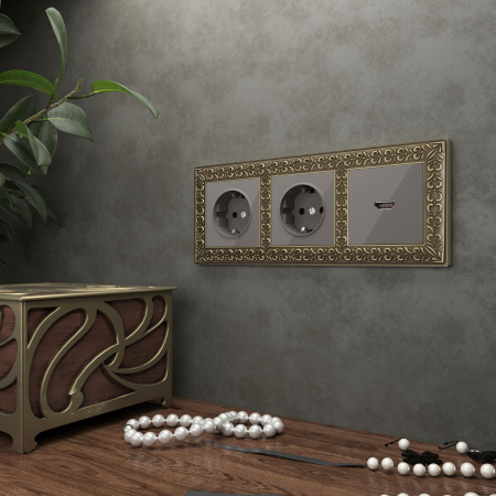 Antik Рамка на 3 поста (бронза) Werkel