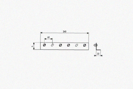 Соединитель лотковый замковый СЛЗх110х1,5 УХЛ1, горячее цинкование, S1,5