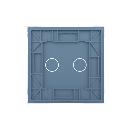 Панель для двухклавишного выключателя синяя Livolo